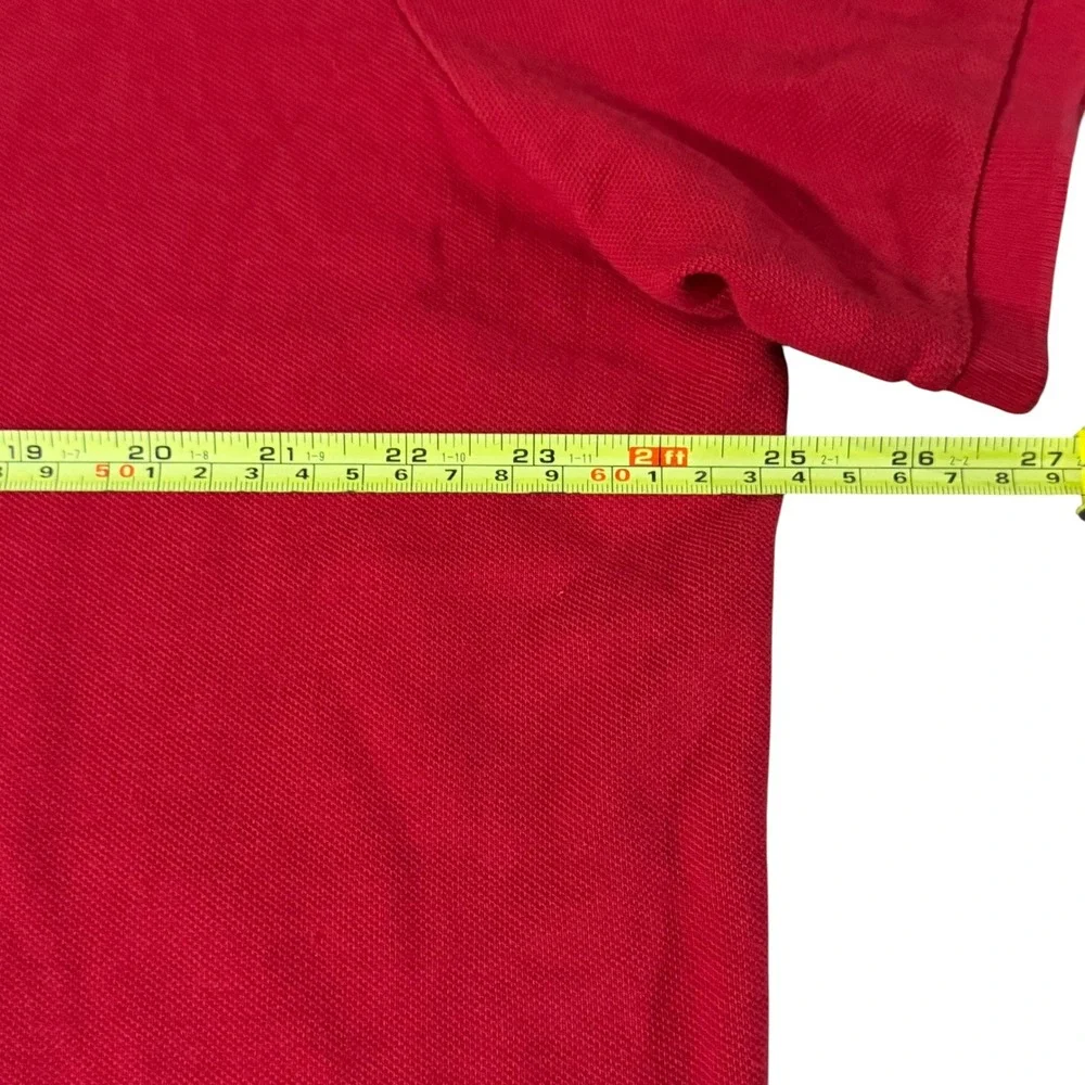 Polo Ralph Lauren Mens XXL Red Polo Flag Bear Custom Fit Polo Shirt *Read*